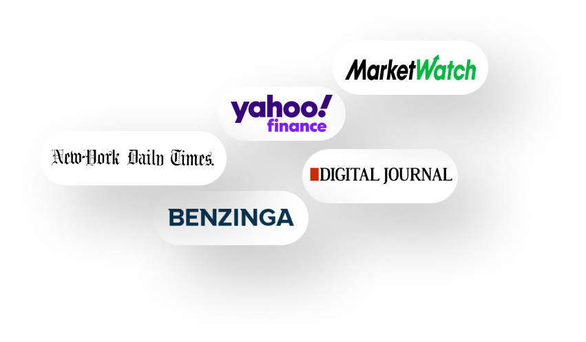 Major websites for Press release distribution network.
